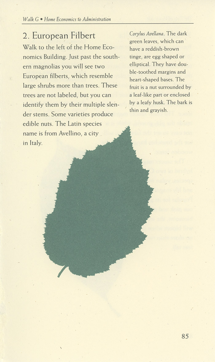 Image of a page from of the Trees of Vanderbilt